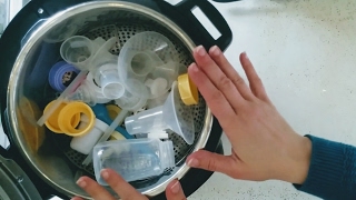 Sterilizing in the Instant Pot  Baby Bottles Sippy Cups amp Breast Pump Parts [upl. by Siramay513]