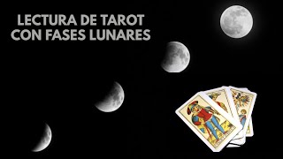 LECTURA DE TAROT CON FASES LUNARES PARA MANIFESTAR 🌑🌒🌕🌘 [upl. by Hum]