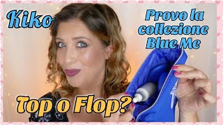 MI TRUCCO CON LA COLLEZIONE KIKO BLUE ME  REVIEW DEFINITIVA [upl. by Irrac]