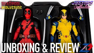 Deadpool amp Wolverine ZD Toys 110 Scale Action Figures Unboxing amp Review [upl. by Ishii258]