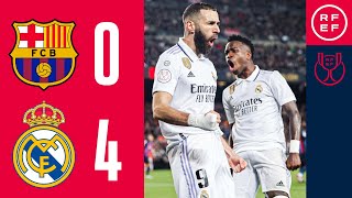 Resumen  Copa del Rey  FC Barcelona 04 Real Madrid  Semifinal vuelta [upl. by Namielus431]