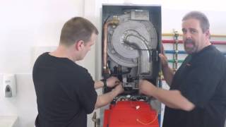 VIESSMANN Training Videos Vitodens 200 Burner Assembly Removal v2 [upl. by Yesor223]