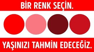 ZİHİNSEL YAŞINIZI ORTAYA ÇIKARACAK BİR RENK TESTİ [upl. by Eidoow350]