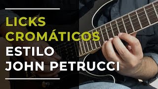 Como criar Licks Cromáticos no Estilo John Petrucci [upl. by Maxfield]