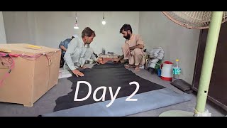 Day 2Process of Handmade leather shoes  How leather shoes are made  Leather business in Pakistan [upl. by Elleb]