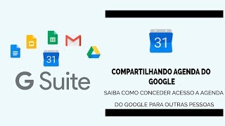 AGENDA  COMO COMPARTILHAR AGENDA NO GOOGLE [upl. by Aihsirt]