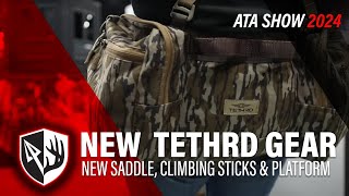 GRIT by Tethrd New Saddle Climbing Sticks amp Platform  ATA Show 2024 [upl. by Brelje]