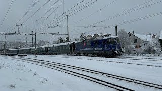 DampflokDepot Full mit Re 421 379 zum Einsiedler Weihnachtsmarkt  Abfahrt in Bülach [upl. by Bush]