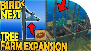 NEW BIRDS NEST  LARGE TREE FARM EXPANSION  Raft Survival Gameplay Part 6 [upl. by Nyrem]