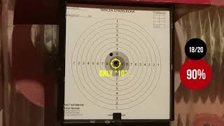 HW 45 Black Star  Sight  Shooting target  Accuracy  11 m  12 yd  2 [upl. by Ingvar]