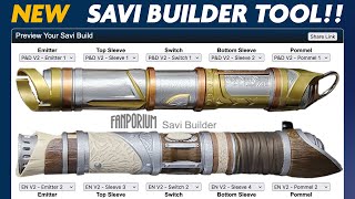 NEW Savi Builder tool to preview any Savi Lightsaber build [upl. by Laban195]