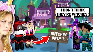 We Broke Into A WITCHES ONLY School In Adopt Me Roblox [upl. by Aloiv]