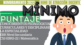 🔴📢PUNTAJE MÍNIMO PARA RECIBIR RECIBIR EL BONO DOCENTE [upl. by Elbag]