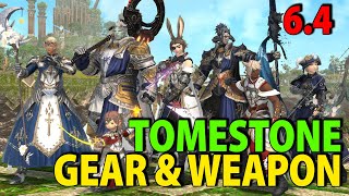 Every new Tomestone of Comedy Gear and Weapon  FFXIV Patch 64 [upl. by Bondy]