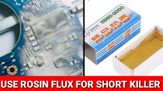 Rosin flux use in mobile repairing  How to use rosin flux  Phone repair [upl. by Lipman]