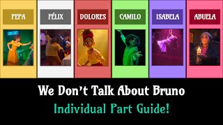 We Dont Talk About Bruno  Vocal Part Guide [upl. by Peace]