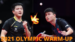 Fan Zhendong vs Zhou Qihao  2021 Olympic WarmUp Matches [upl. by Marie-Ann]