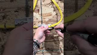 ⚡️How to repair a 123 romex with an electrical splice kit😂 whackhack wkhk thebasementking [upl. by Cony]