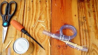 Homemade Bubbler Air lock  how to make and use airlock for wine and beer [upl. by Majka562]