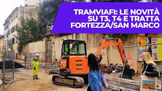 Tramvia Firenze il punto sui lavori Preesercizio sulla FortezzaSan Marco a primavera 2024 [upl. by Ejrog]