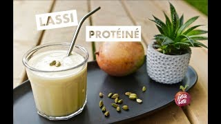 💪 LASSI PROTÉINÉ À LA MANGUE 🥛Tuto smoothie boisson protéinée [upl. by Akel]