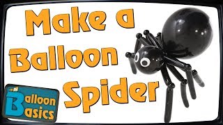 How to make a Balloon Spider – Balloon Basics 27 [upl. by Erin]