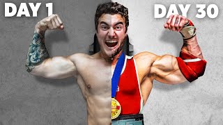 Bodybuilder Trains Like Powerlifter For 30 Days [upl. by Nerac906]