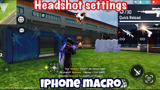 iphone Macro settings  How to use macro free fire android and iOS [upl. by Averi]