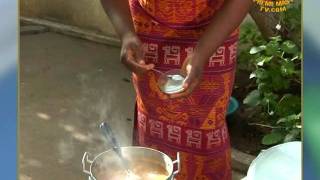 Togolese Peanut Sauce Stew Served with Rice Paste [upl. by Machos]