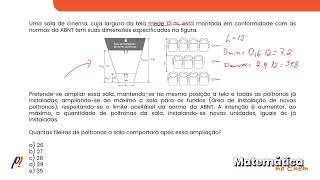 ENEM 2022  SEQUÊNCIAS PROGRESSÕES ARITMÉTICA E GEOMÉTRICA  Em uma sala de cinema para garan [upl. by Ronald]