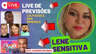 LIVE DE PREVISÕES BBB24 E FAMOSOS COM LENE SENSITIVA previsão sensitivalene bbb24 [upl. by Airotna]