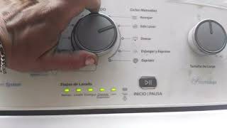 como resetear o calibrar lavadora Whirlpool [upl. by Eirehs]