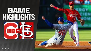 Cubs vs Cardinals Game Highlights 52524  MLB Highlights [upl. by Imerej]