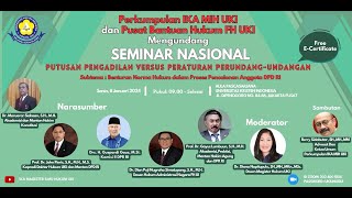 PUTUSAN PENGADILAN VERSUS PERATURAN PERUNDANG  UNDANGAN [upl. by Olnek]