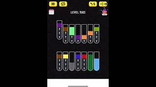 water sort puzzle level 1583 [upl. by Eitnom]