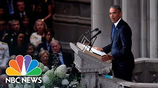 Barack Obama On John McCain We Never Doubted We Were On The Same Team  NBC News [upl. by Nara]