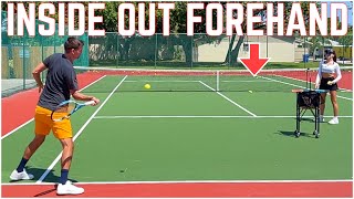 How to Hit Inside Out amp Inside In Forehand [upl. by Hadihahs]