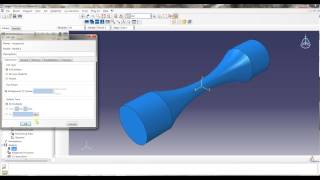 ABAQUS Tutorial 3  Frequency  Dynamic Harmonic loading on a cylindric fatigue specimen [upl. by Nasah]