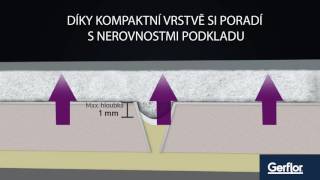 Vyrovnávací vrstva PVC podlahy Gerflor Texline [upl. by Feingold957]