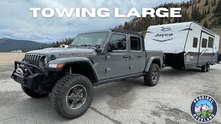 Jeep Gladiator 36L V6 Towing  Hauling Large through 11000 Feet [upl. by Lusar196]