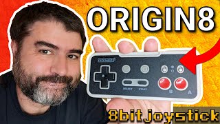 Review Origin8 24 GHz Wireless NES Controller by RetroBit  8bitjoystick [upl. by Anemolif]