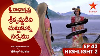 Radha krishna Episode 43 Highlight 2  శ్రీకృష్ణుడిని చుట్టుకున్న సర్పము  Telugu Serials  Star Maa [upl. by Aleac603]