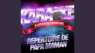 Tellement Jai Damour Pour Toi — Karaoké Playbacks Avec Choeurs — Rendu Célèbre Par [upl. by Ydnolem]