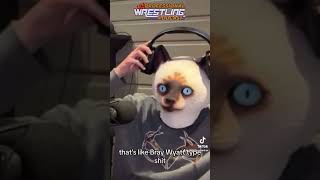 Not sure why George thought he should put on a creepy cat mask but here we are wwe prowrestling [upl. by Odericus]