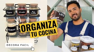 ✅ORGANIZA TU COCINA PEQUEÑA  FRASCOS hechos por ti [upl. by Perlman]