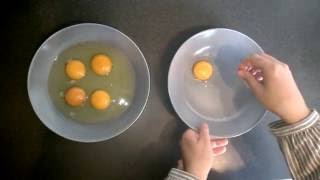 Separate Egg Yolks from Egg Whites without Bottle [upl. by Valdis559]