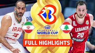 🇱🇧 LBN  🇸🇦 KSA  Basketball Full Game  FIBAWC 2023 Qualifiers [upl. by Oretna]