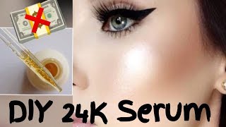 How To Make 24K Gold Serum for Glowing Gold Skin  Farsali Dupe DIY  Jsuper Kaur [upl. by Cheshire]