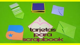 tarjetas para scrapbook álbum de recortes [upl. by Allemahs]