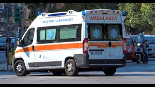 HD  Sirena Ambulanza 3x Ambulanze  Automedica in Sirena  3x Ambulances  ALS Car with Siren [upl. by Doughman]